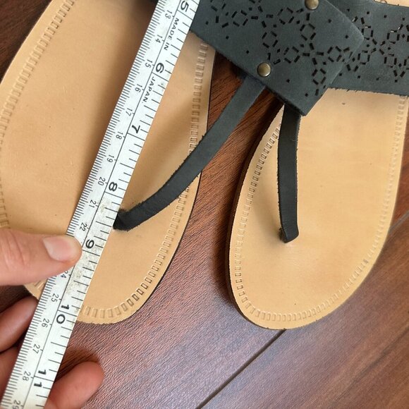 Sophia Milano Leather T-Strap Sandals Made in Italy Size 8 1/2 - Picture 7 of 7